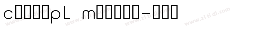 CastoPL Medium字体转换